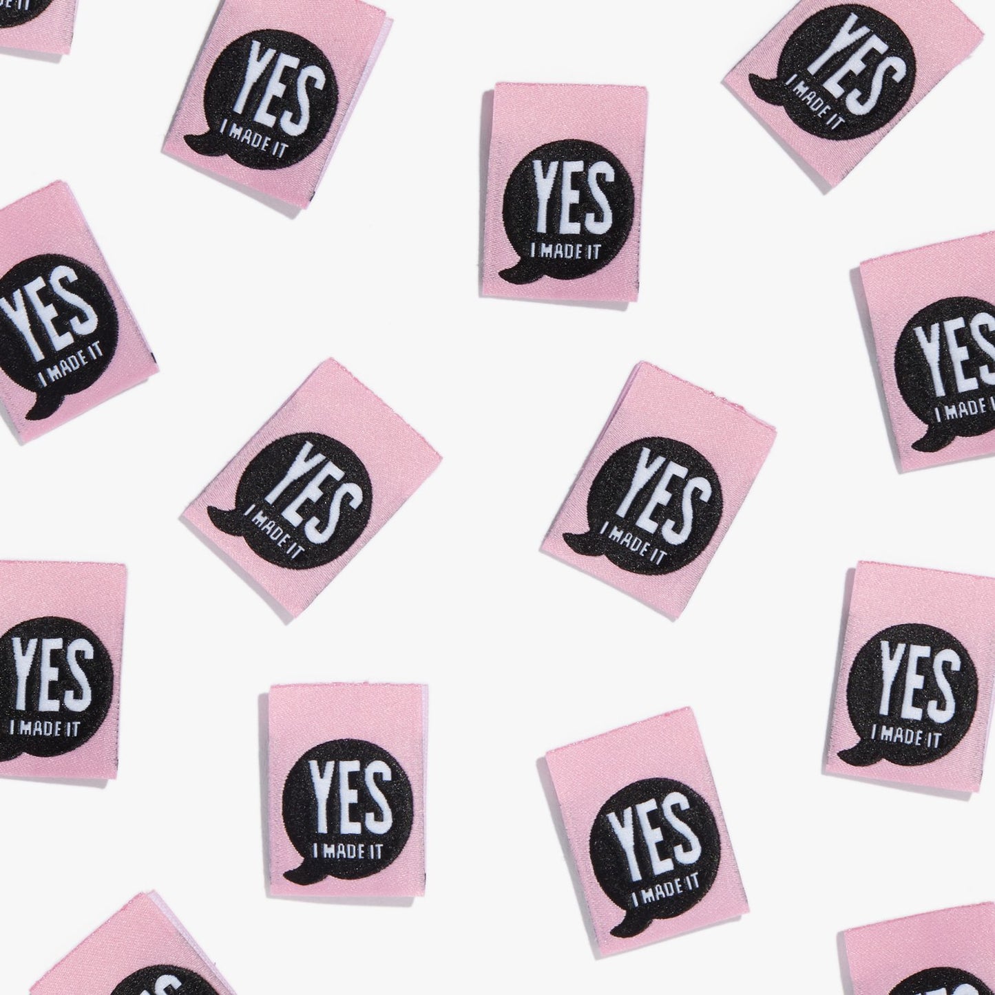 “YES I MADE IT" Woven Labels