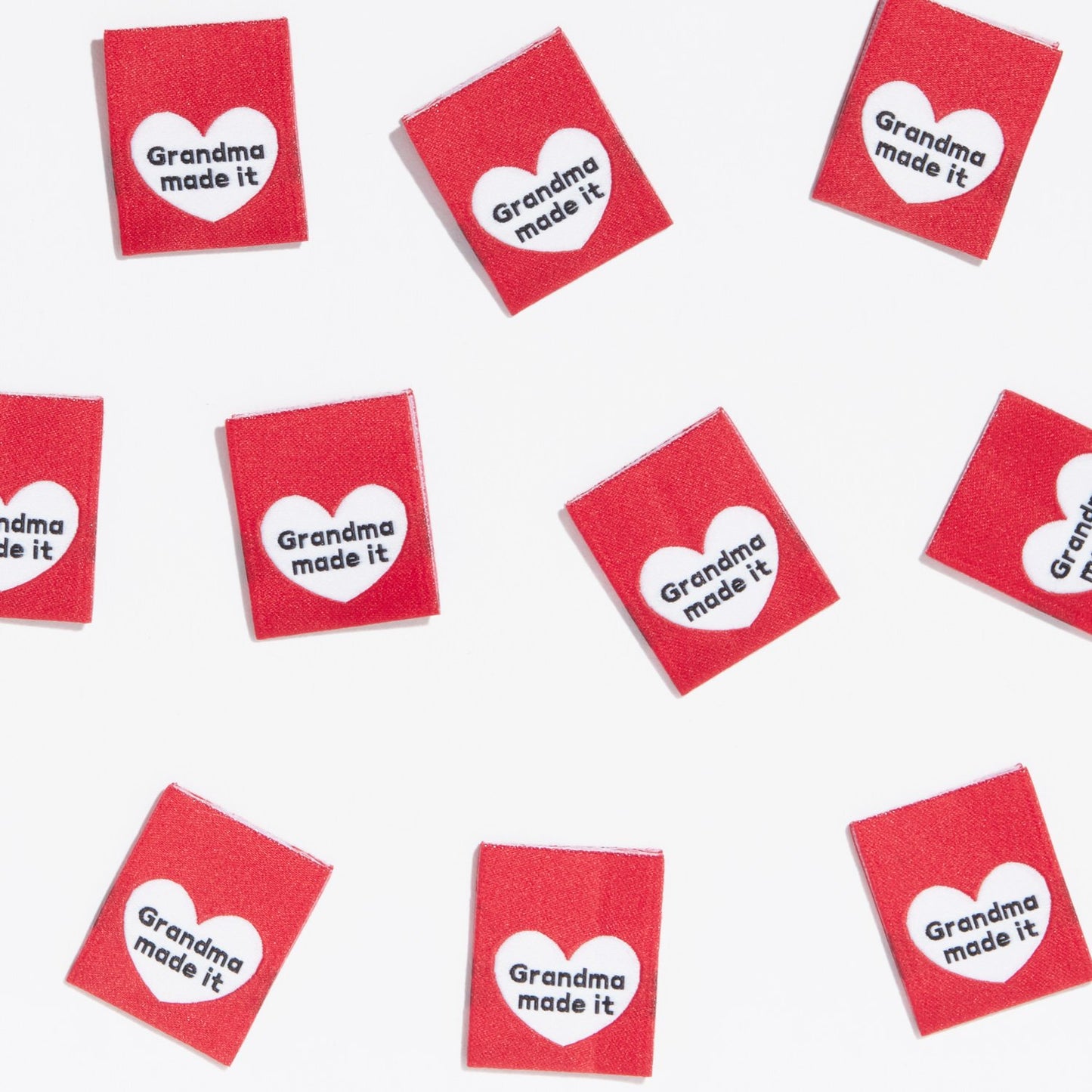 "GRANDMA MADE IT" Woven Labels 10 Pack